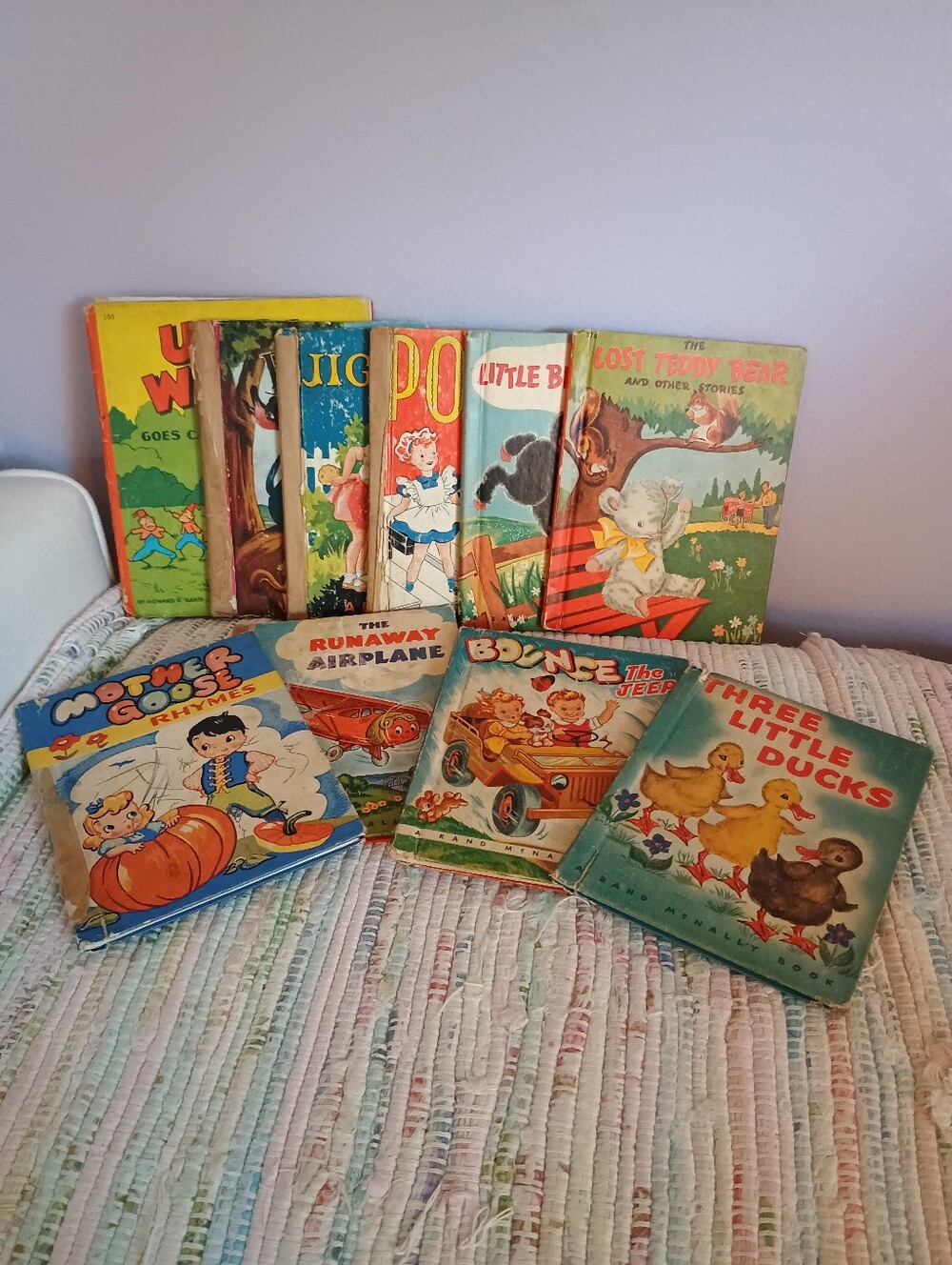 Set Of 10 Children's Books From The 1940s, Used